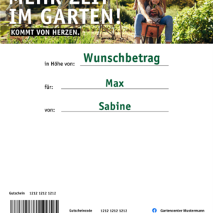 MEHR ZEIT IM GARTEN